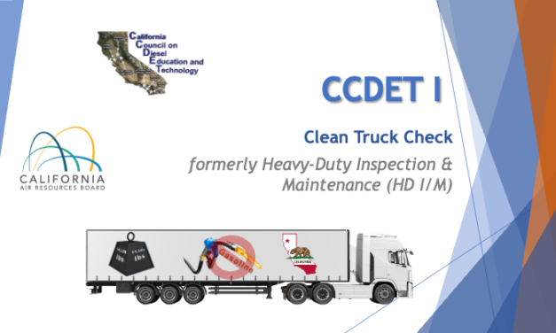 New Hands-On CCDET I: Clean Truck Check